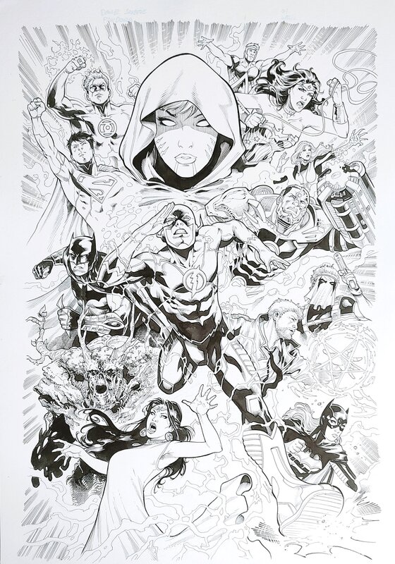 Vicente Cifuentes, Daniel Sampere, Ray Fawkes, Pandora - Trinity of Sin [The New 52] ft The Flash, Batman, Superman, Wonder Woman ... - Illustration originale