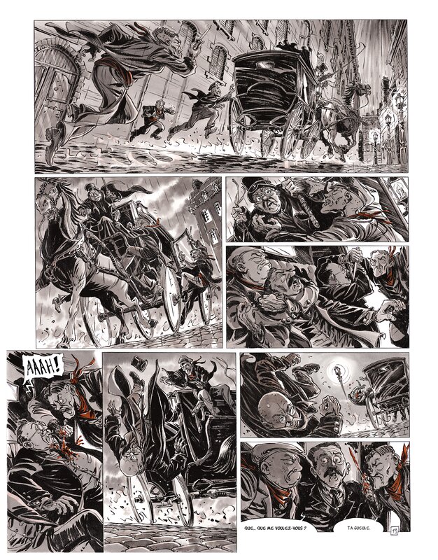 For sale - Tiburce Oger, L'enfer pour aube tome 1 planche 13 - Comic Strip