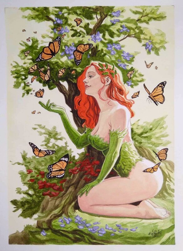 Poison Ivy par Luca Erbetta - Illustration originale