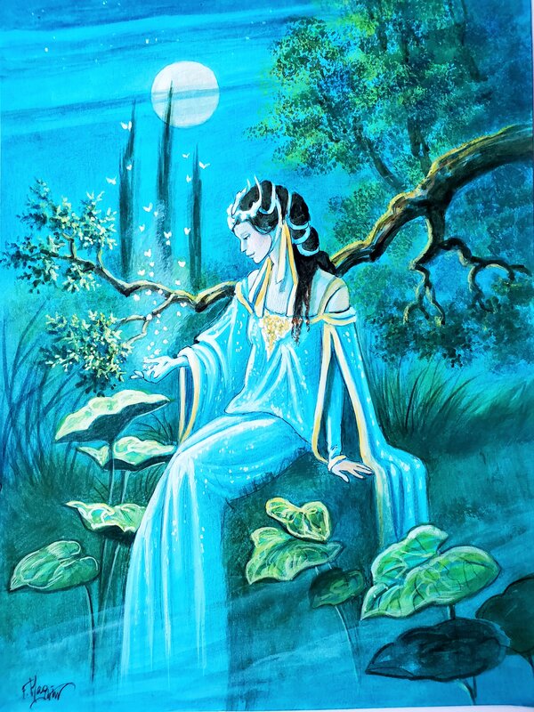 AU CLAIR DE LUNE by Florence Magnin - Original Illustration