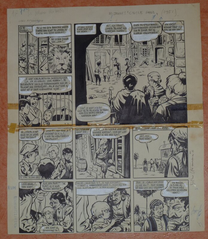 Dino Attanasio, Oncle Paul - Le preneur de bêtes - Planche 1 - 1951 - Comic Strip