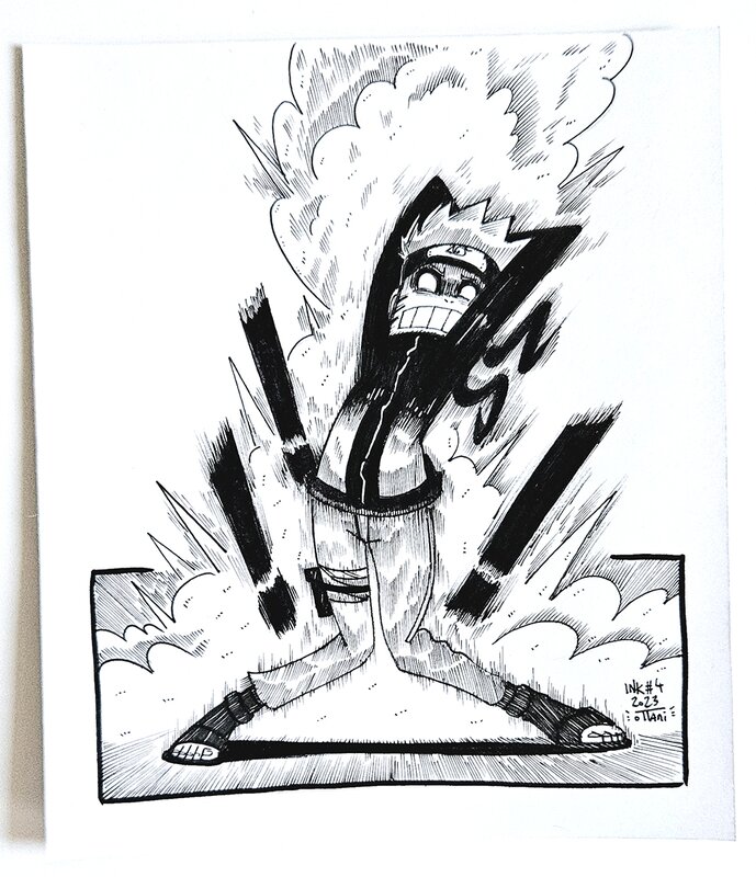 Dessin original de l'Inktober 2023 : Naruto par oTTami ! - Original Illustration