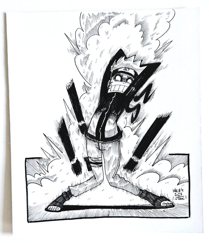 Dessin original de l'Inktober 2023 : Naruto par oTTami ! - Illustration originale