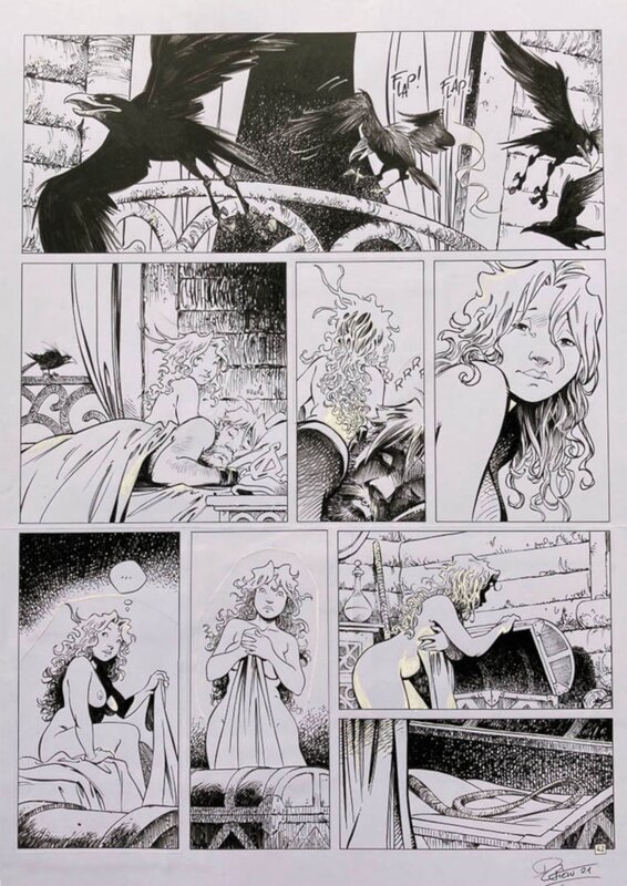 David Etien, Serge Le Tendre, Régis Loisel, Quête de l'oiseau du temps - T11 - Folle graine - planche 42 - Planche originale