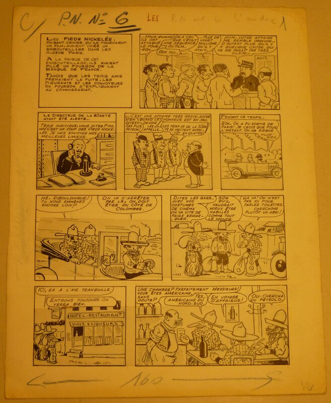 Louis Forton, Les pieds nickelés ont de l'audace - Planche 1 - Comic Strip