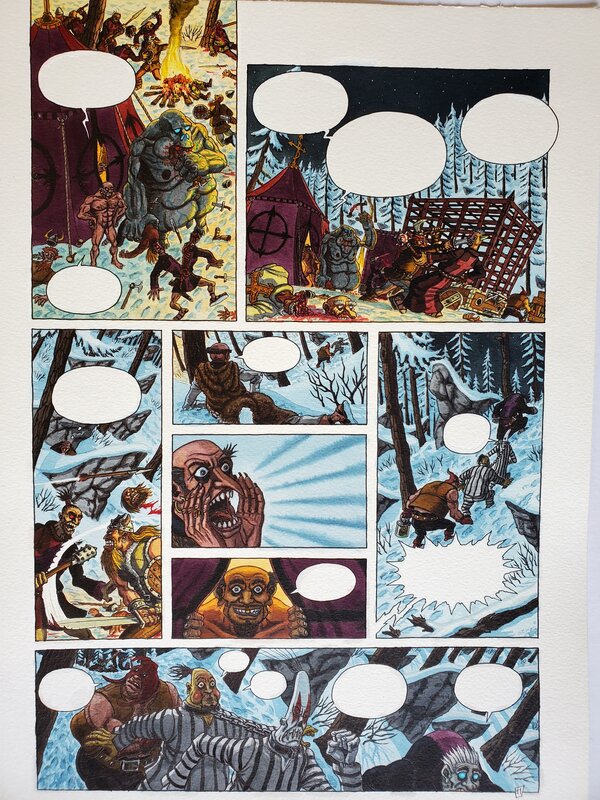 Olivier Milhiet, SOOGUE planche originale couleur - Comic Strip
