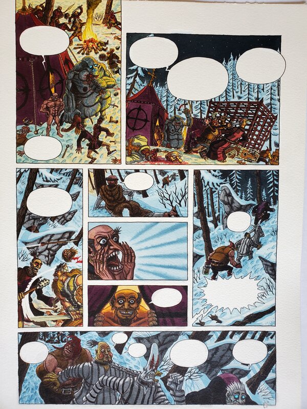 Olivier Milhiet, SOOGUE planche originale couleur - Planche originale