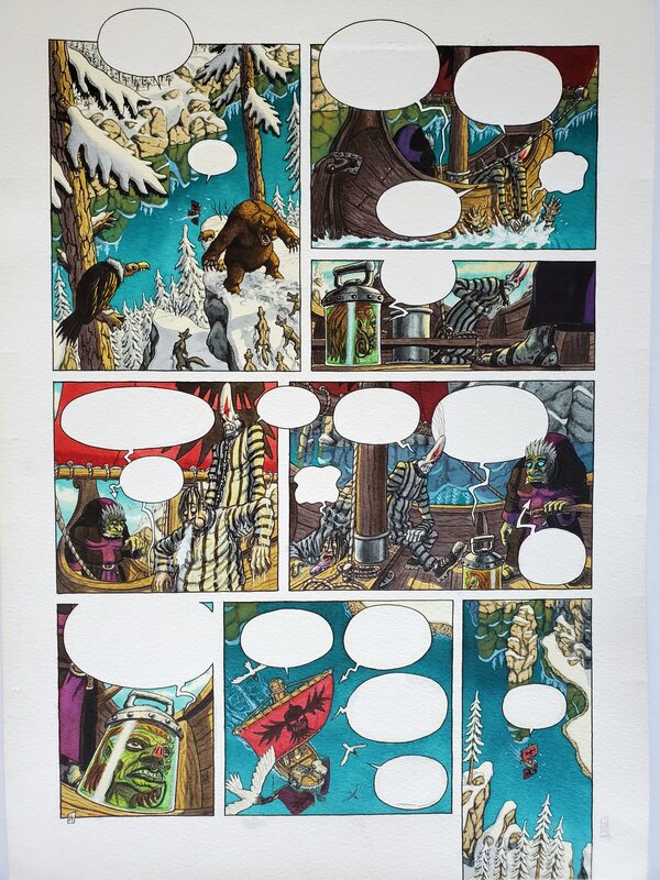Olivier Milhiet, SPOOGUE T2 BOURAK    couleur directe - Comic Strip