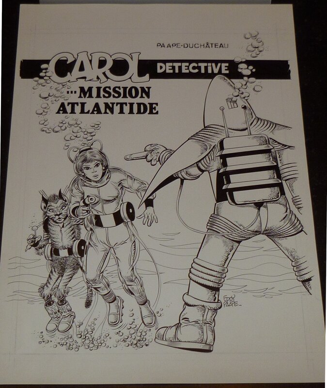 Eddy Paape, Carol détective - Couverture tome 2 - Original Cover
