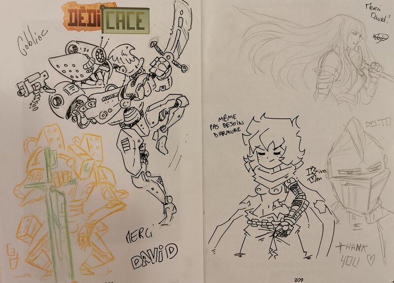 Goblioc, Woji, Kiro Ven, DOTO, Gabriel Bargiel, Prothèses par les Kazus - Dédicace