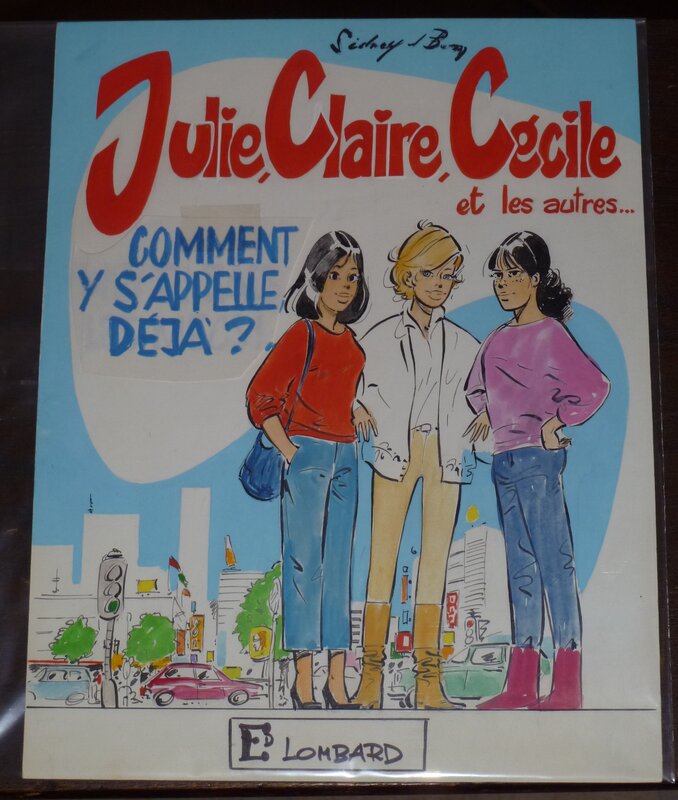 Sidney, Julie, Claire, Cécile et les autres - Projet de couverture du tome 2 (?) - Couverture originale