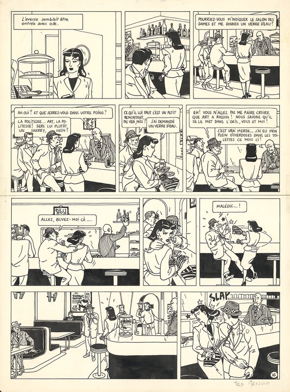 Ted Benoit, Je mange trop de madeleines - chic ce slap ! - Comic Strip