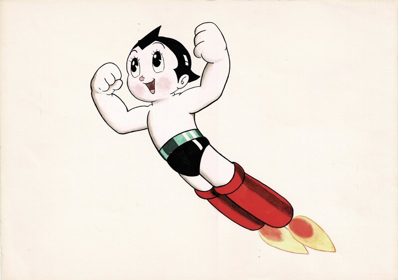 Astro Boy - Tetsuwan Atom by Osamu Tezuka * Original art Sugoroku game - Illustration originale