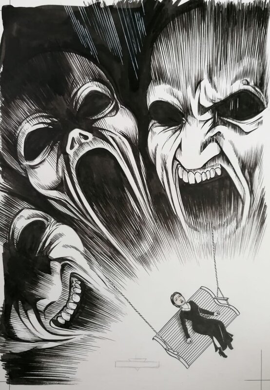 Denys, Comptine d'Halloween, tome 2, Farces macabres, couverture, 2001. - Original Cover