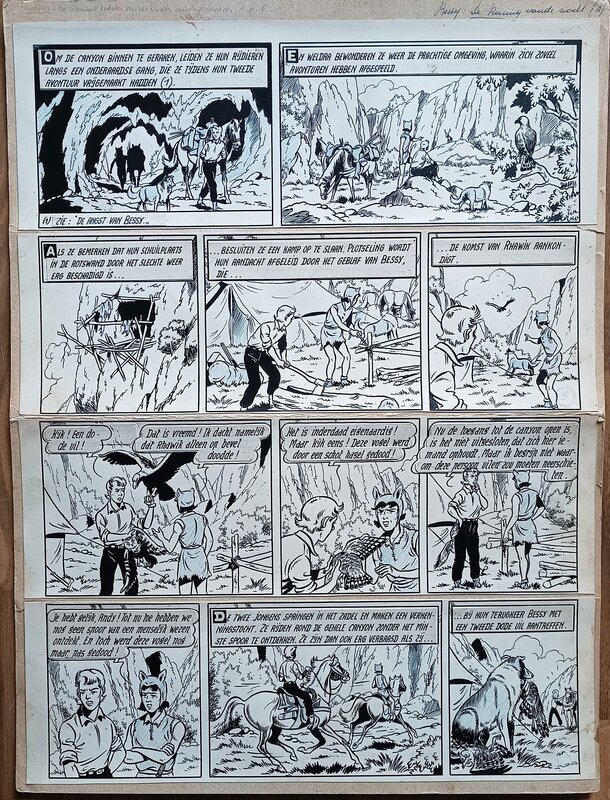 Willy Vandersteen, Bessy - De Koning Van De Nacht - Comic Strip