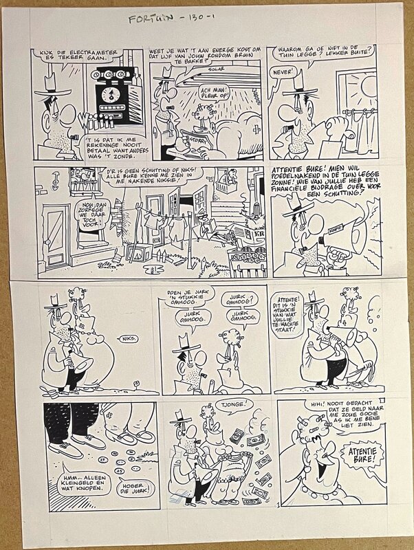 For sale - Peter de Wit - Familie Fortuin - Comic Strip