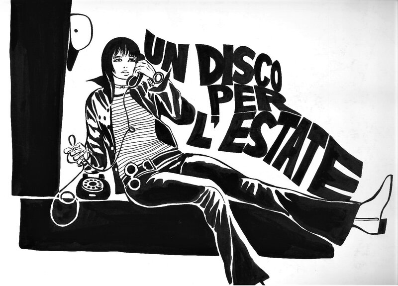 Guido Crepax, Un Disco per l'Estate - Original Illustration