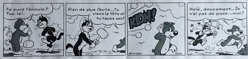 Roger Mas, José Cabrero Arnal, Mas, Pif et Hercule, Strip l'Humanité#7554, Pif Gadget#47, 1970. - Planche originale