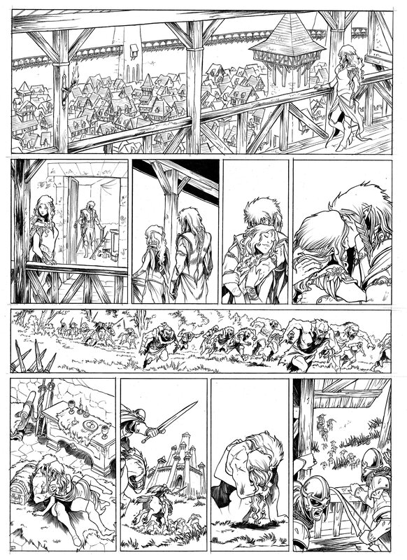 For sale - Elfes t13 page 31 by Stéphane Bileau - Comic Strip
