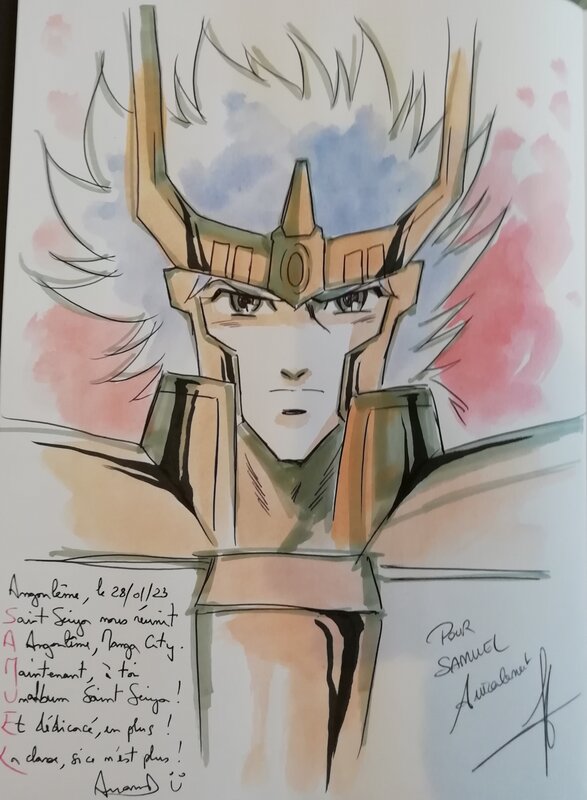 Saint Seiya par Jérôme Alquié - Dédicace