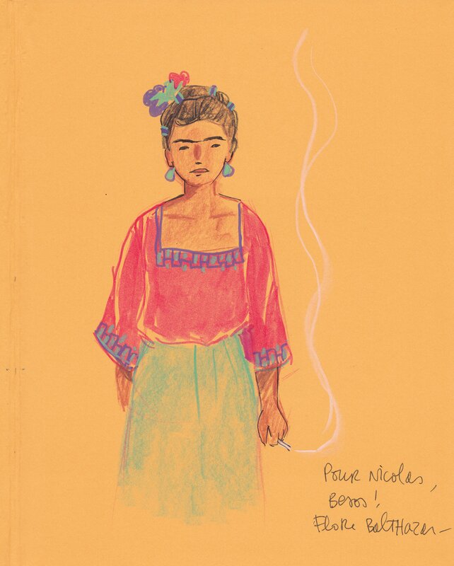Frida Kahlo by Flore Balthazar - Sketch