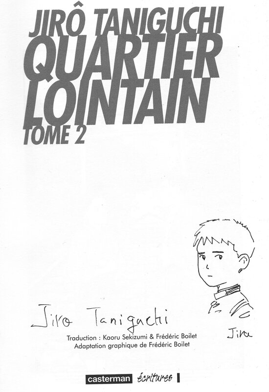Quartier Lointain by Jiro Taniguchi - Sketch