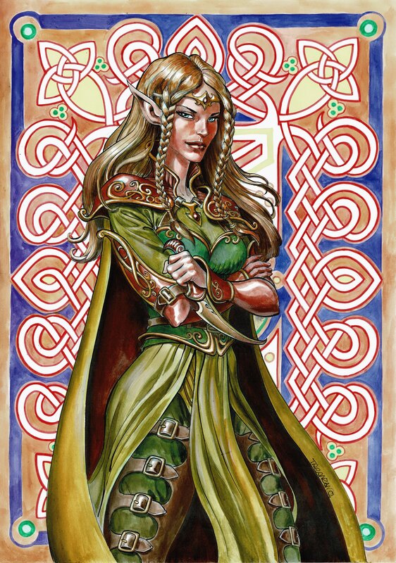 Elfette par Pierre Taranzano - Illustration originale