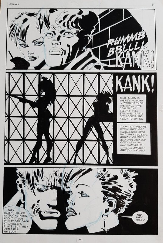Frank Miller, Sin City - The Big Fat Kill #2 Page 4 - Planche originale