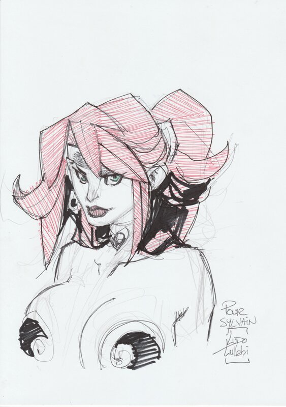 Red Monica par Ludo Lullabi - Dédicace