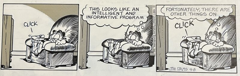 Jim Davis, Strip de Garfield de 1991 - Comic Strip