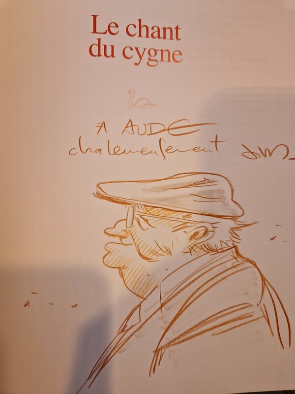 Dédicace de Jim dans le chant du cygne - Dédicace