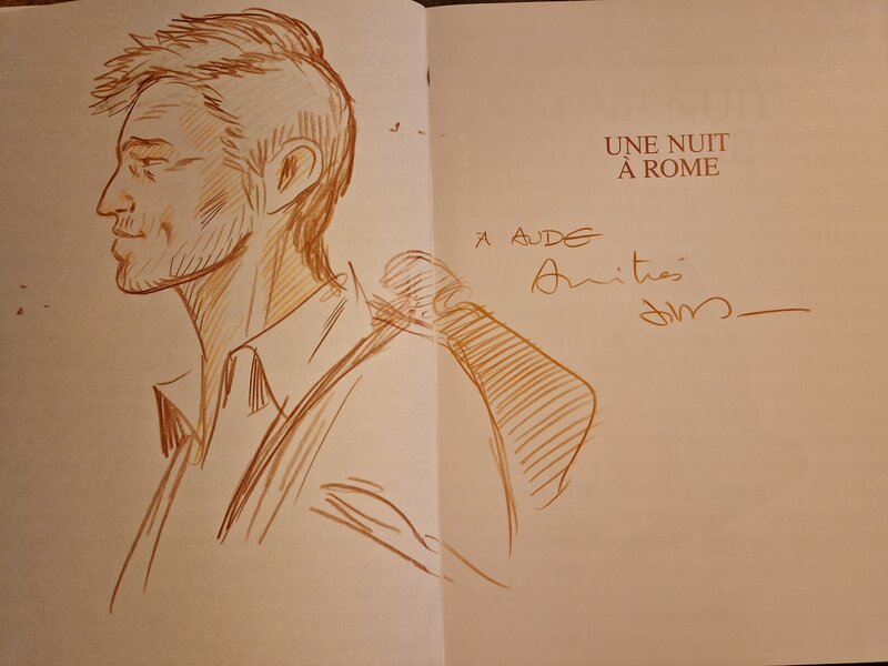 Dédicace de Jim dans une nuit à Rome tome 3 - Sketch