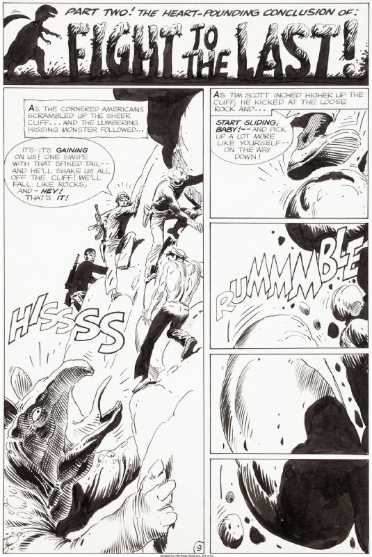 Joe Kubert, Star-Spangled War Stories 137 Page 9 - Planche originale