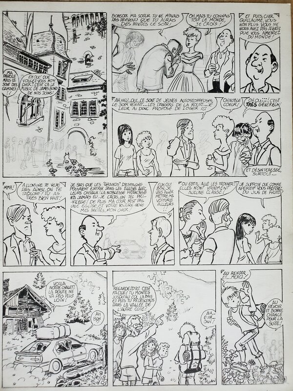 Dominique Bar, LES AVENTURES DE CHRISTIAN PERSIL :  LES SECRETS DU MARQUIS - Planche originale