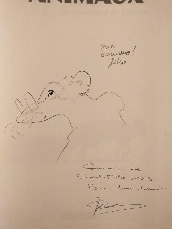 Félix Delep, Chateau des Animaux TL2 - Dédicace