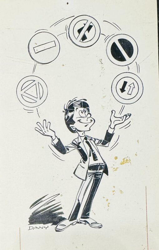Dany - illustration publie journal tintin - Planche originale