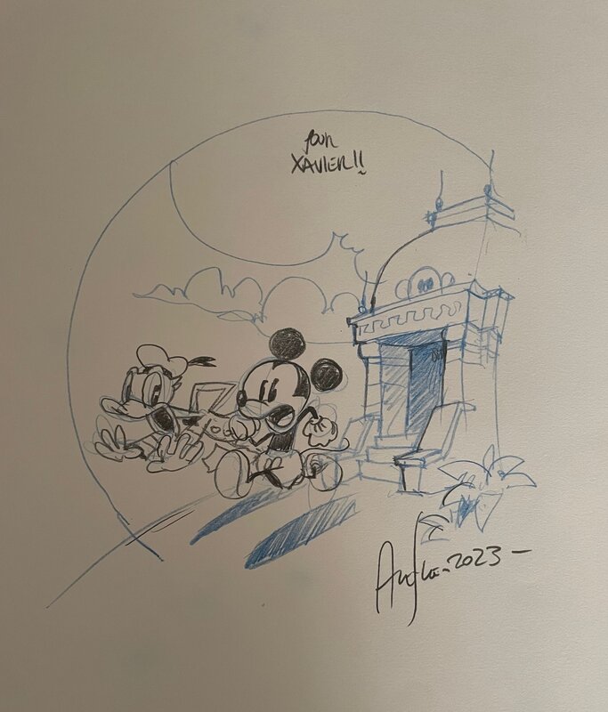 Mickey et Donald par Alexis Nesme - Dédicace