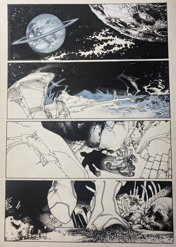 Simone Bianchi, Thanos Rising 1 Page 1 - Planche originale