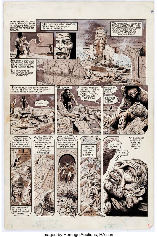 Tim Conrad, Joyce Furman, Larry Gaydos, Savage Sword of Conan 17 Page 58 - Planche originale