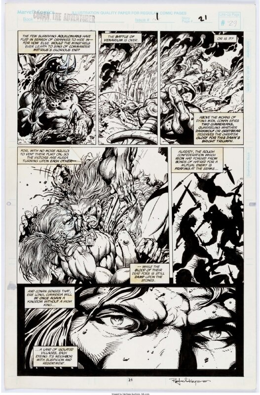 Rafael Kayanan, Conan The Adventurer 1 Page 21 - Planche originale