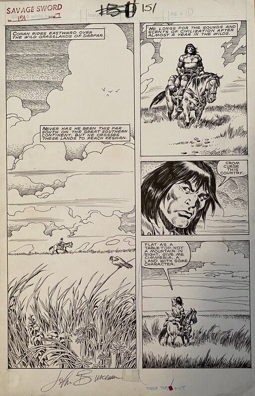 Gary Kwapisz, Ernie Chan, Savage Sword of Conan 151 Page 1 - Comic Strip