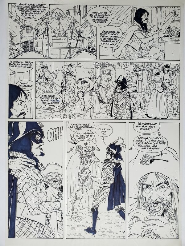 Brice Goepfert, LE FOU DU ROY T6 LE BARON DE MOLIERE - Planche originale