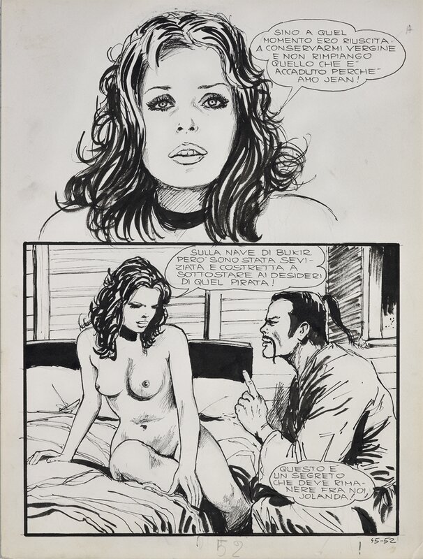 Milo Manara, Jolanda n.45 p.52 - FS - Comic Strip
