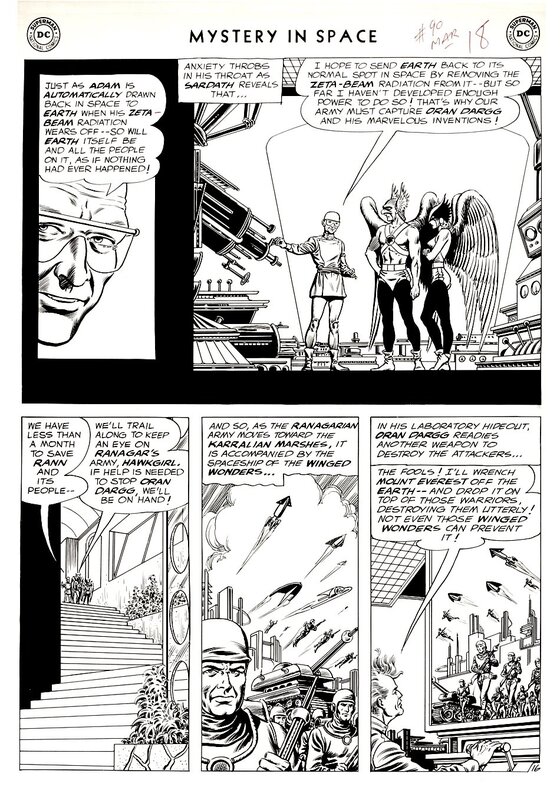 Murphy Anderson, Mystery in Space 90 Page 16 - Planche originale