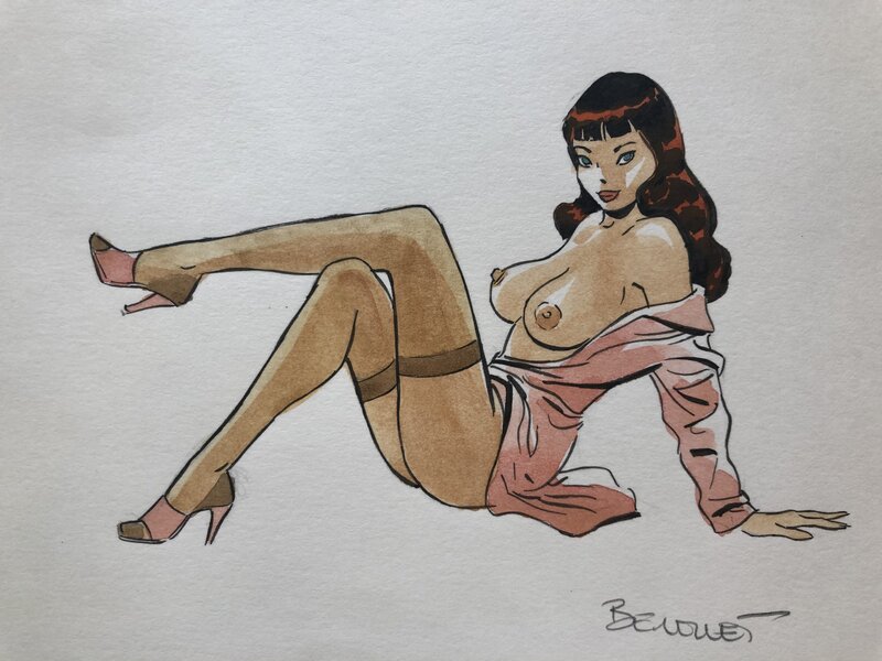 Pin Up by Philippe Berthet - Original Illustration