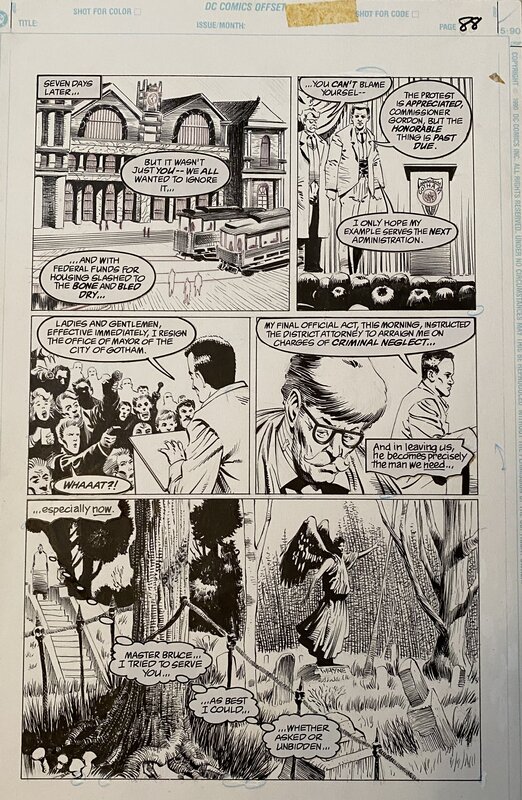 Kelley Jones, Malcolm Jones III, Batman - Red Rain Page 88 - Planche originale