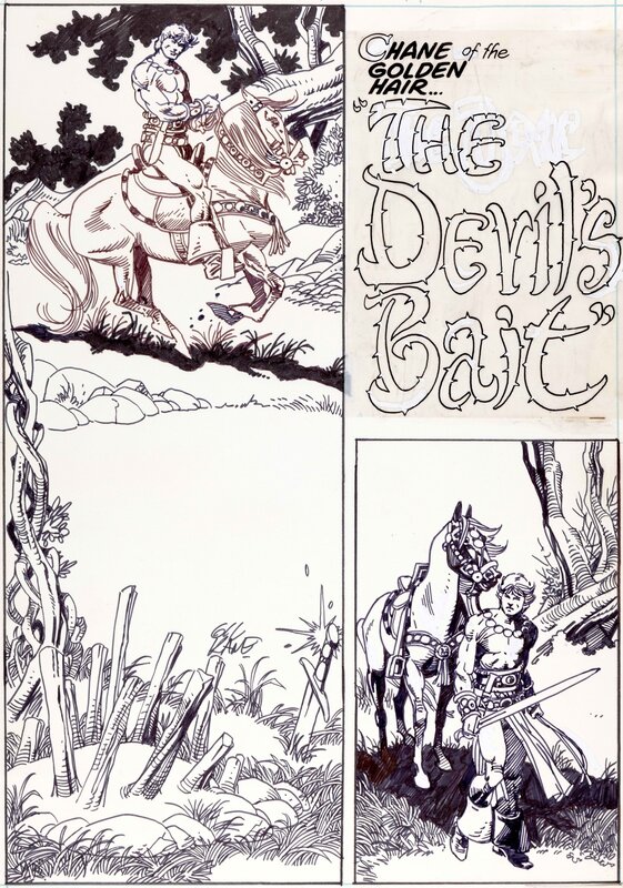 Gil Kane, Savage Sword of Conan 64 Page 1 - Planche originale