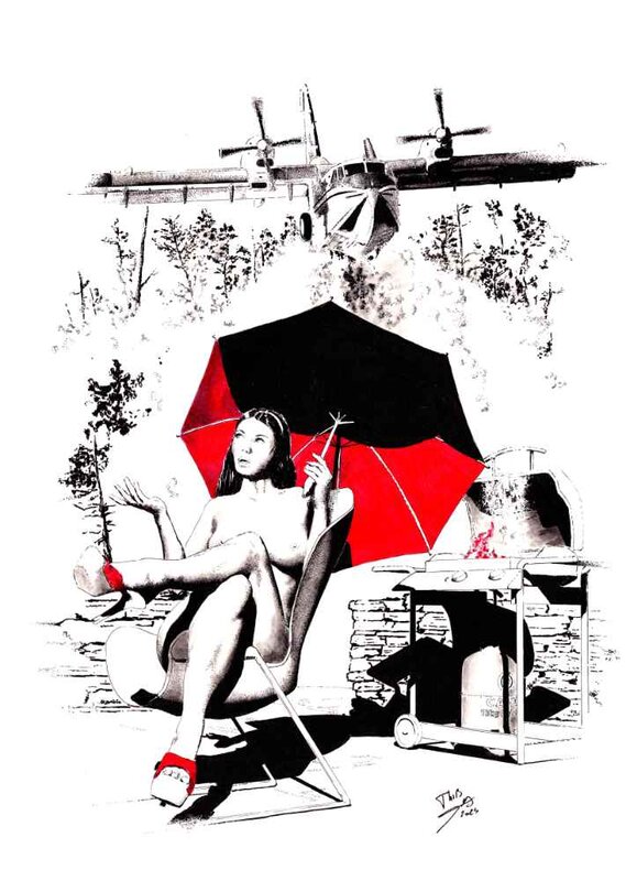 Canadair par Thib - Illustration originale
