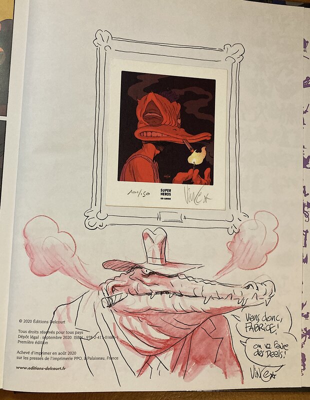 Le Don by Vince, Lewis Trondheim, Joann Sfar - Sketch