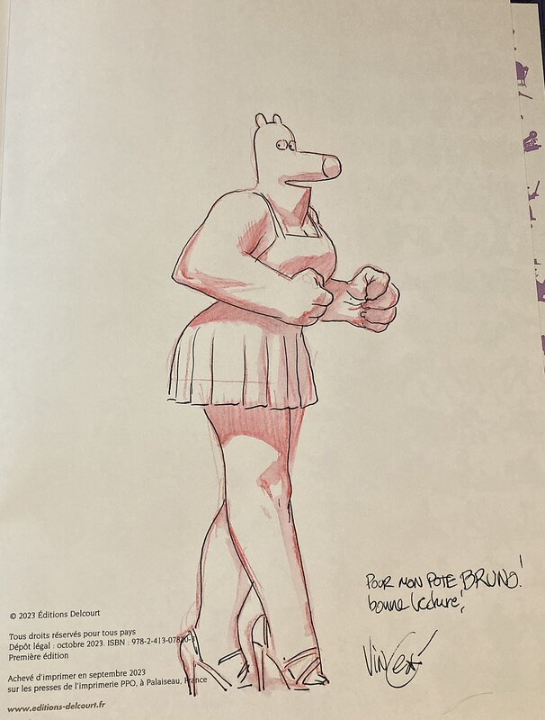 Mimi par Vince, Lewis Trondheim, Joann Sfar - Dédicace
